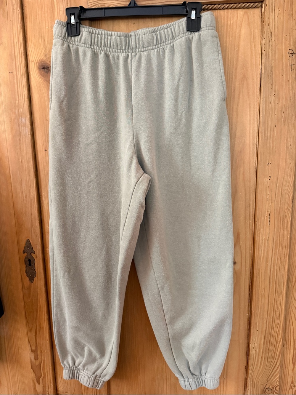 Women's Sage Green Jogger Pants - Elastic Waist & Cuffs
